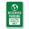 Signmission Reserved Parking Electric Vehicles Only w/ Symbol 12x18 Hvy Gauge Alum., A-1218 Hybrid Car A-1218 Hybrid Car - Electric Veh Sy - alternate 1